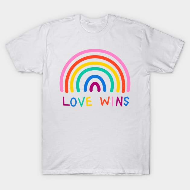 Love wins rainbow T-Shirt by wacka
